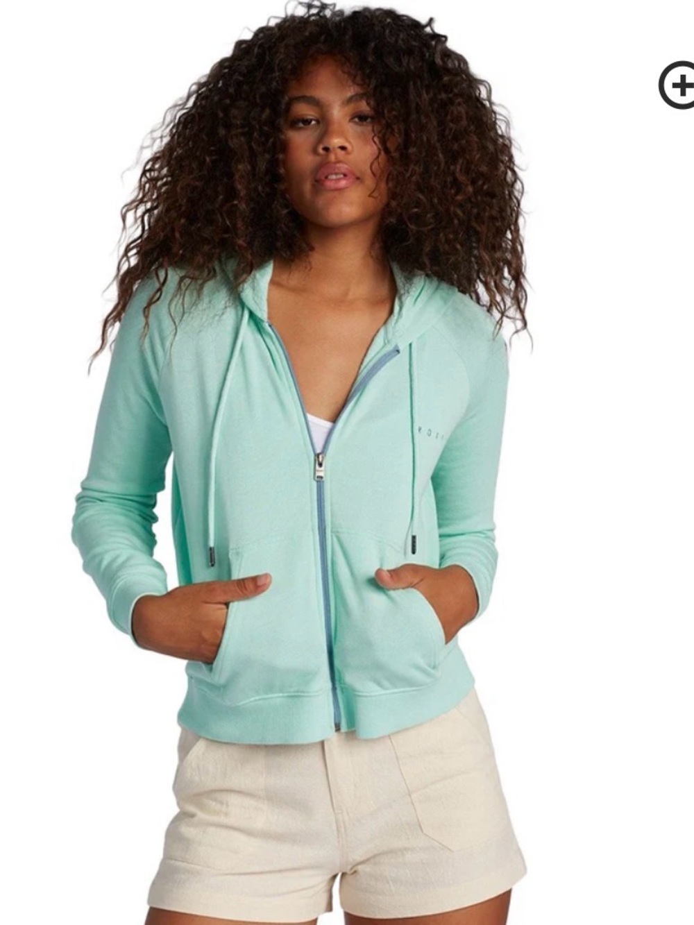 Roxy Easy Evening B Zip Hoodie -Brook Green